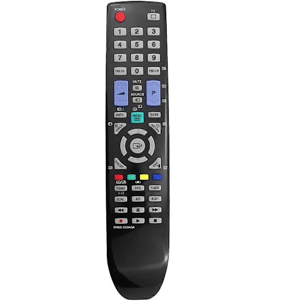 Ersättningsfjärrkontroll BN59-00940A Kompatibel med Samsung LE32B530P7N/32B530P7W-Perfet