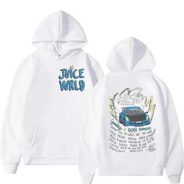 Juice Wrld Rapper Hoodies för Män och Kvinnor Street Fashion Jackor Populära Hip Hop Tröjor Vinter Överdimensionerade Långärmade Streetwear-Perfet 8 S