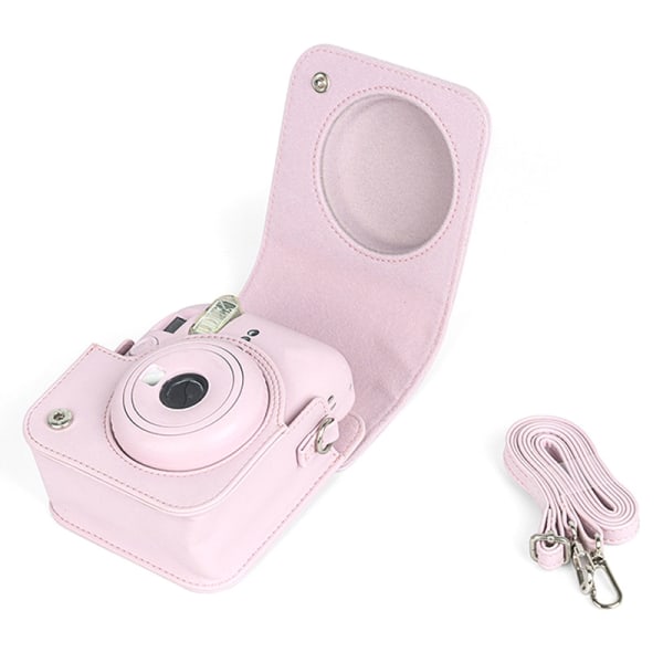 For Instax Mini 12 Case PU Case Trave Bag - Perfet White