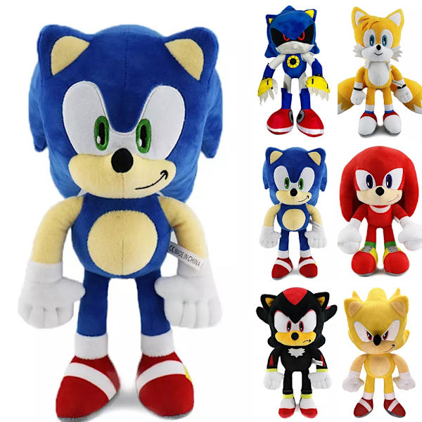 Sonic The Hedgehog Soft Plys Doll Legetøj Julegaver til børn 1 30cm