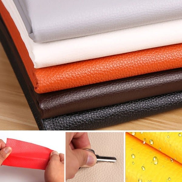 Self Adhesive Leather Fix Repair Patch Stick Sofa Repairing Sub - Perfet Orange 50*137CM