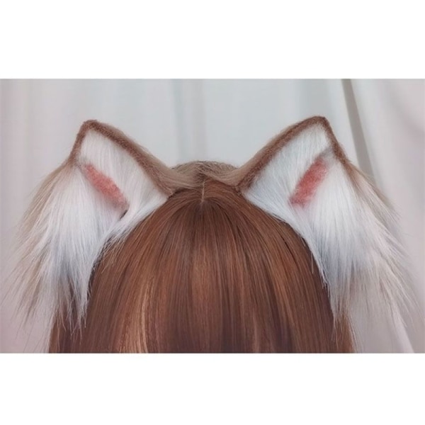 Gull rød ulv rev animasjon dyr ører beist KC hale ulve ører katt øre pannebånd tilpasset COSPLAY - Perfet 4
