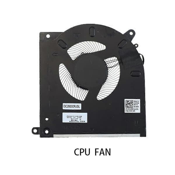CPU- og GPU-køleventilator kompatibel med DELL Alienware M15 R3 R4 RTX 2070 3070 - Perfekt