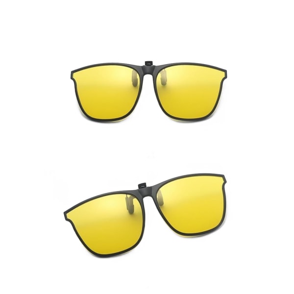 Ultralätta solglasögon med clip-on Clip-on solglasögon Yellow