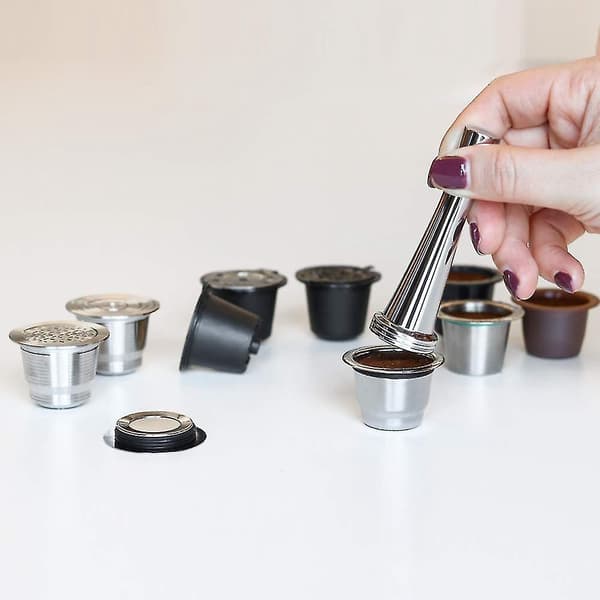 Kaffetamper i rustfrit stål, påfyldningsværktøj, espresso Tamper Kompatibel til maskine Solid Tamper værktøj - Perfekt