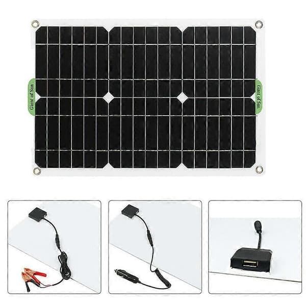 180W Solpanel Kit 12V Batteriladdare med 100A Kontroller för Båt Husbil-WELLNGS