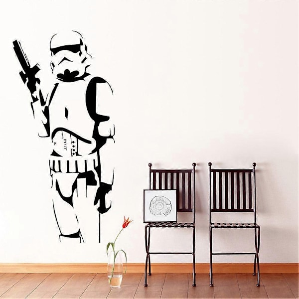 Väggdekaler för pojkrum Star Wars-karaktärer Heminredning Väggdekaler Vardagsrum Bakgrundsvägg Sovrum Konstdekaler 57 * 28 cm-Perfet