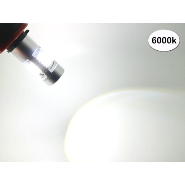 2STK Tåkelys H8 H11 Ledlys 6000K 1100 lumen 12v - Perfet silver