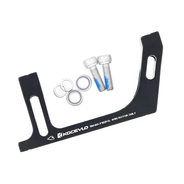 Flat-Mount til Post-Mount Kaliper Adapter Kompatibel med 160mm Rotor Landeveisskivebrems FM til PM 160 Front-Perfekt
