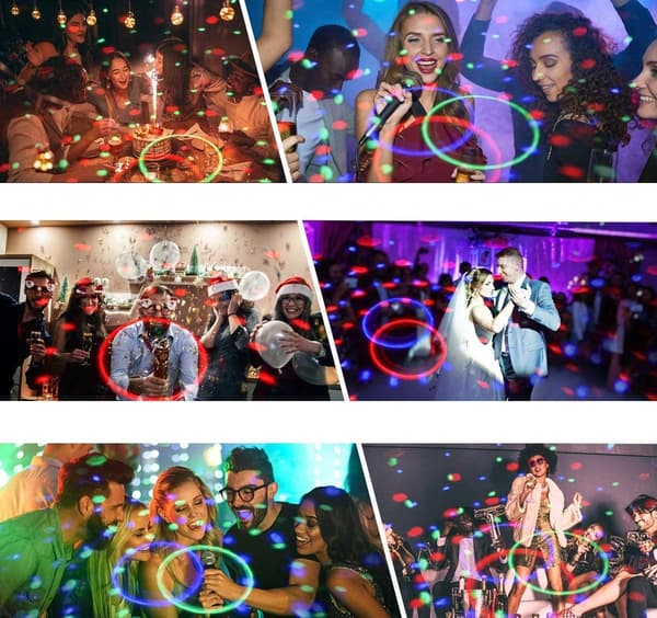 LED discokula 15W discolampa partyljus ljuseffekt scenljus
