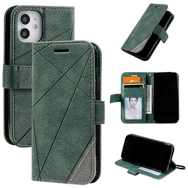 Fodral Kompatibelt med iPhone 11 Läder Magnetiskt Foliofodral med Korthållare Kompatibelt med iPhone 11-Perfet Green