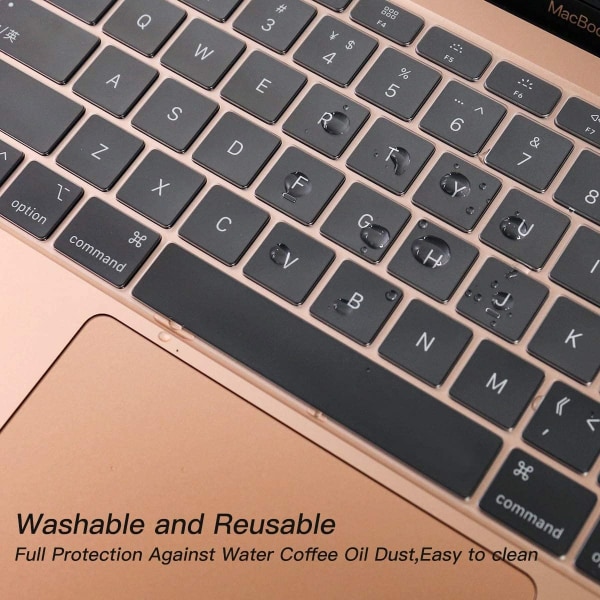 Näppäimistön cover MacBook Airille 13" Silicone Transparent - Perfet