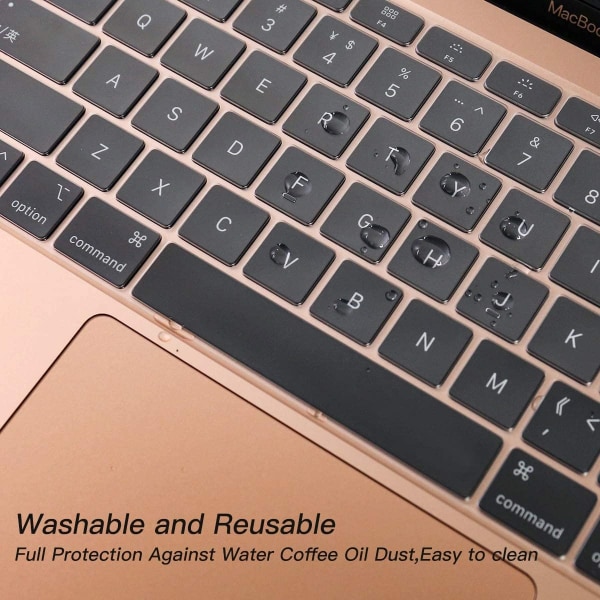 Tastaturcover til MacBook Air 13" Silikone Transparent - Perfet