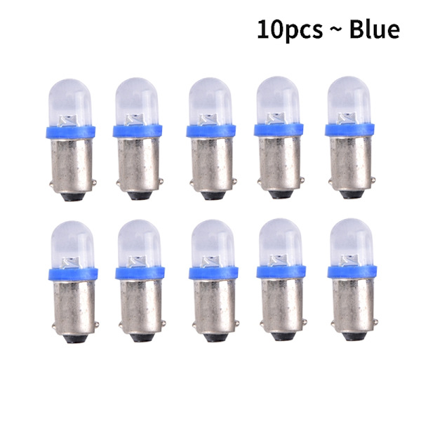 10 STK BA9S LED-lys Bil Instrument Cluster Lys/Blå- Perfet