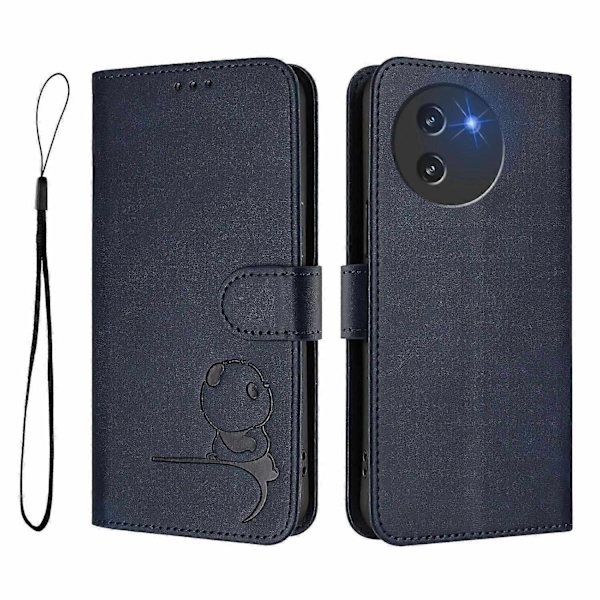 Panda RFID PU Telefoncover Kompatibelt med Doogee Note 59 / Note 59 Pro-Perfet Blue