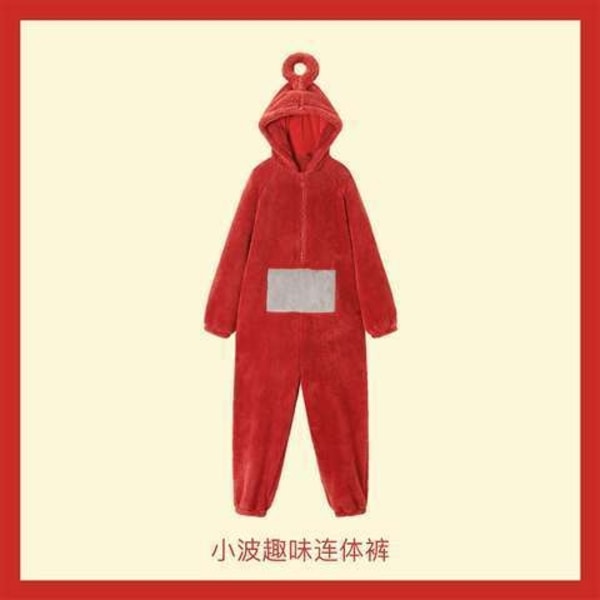 Teletubbies Kostym Vuxna Cosplay Animal Sleepwear Jumpsuit - Perfet Po Teletubbies Adult M