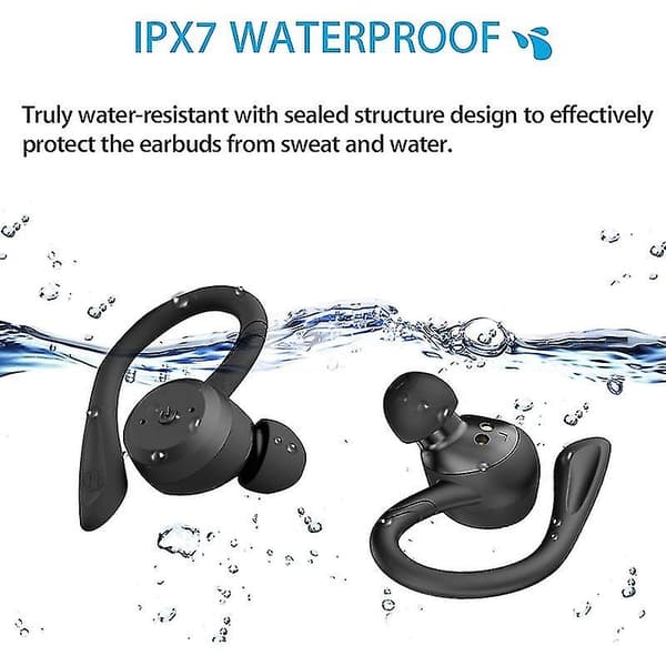 TWS Trådlöst Bluetooth Headset Hög Effekt Mini Sport Headset Brusreducering In-Ear Bluetooth Headset (Rosa) - Perfet