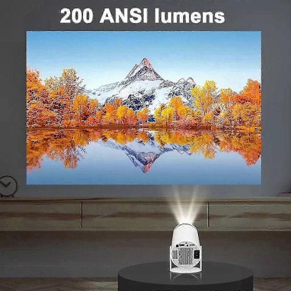 Smart 5G 4K LED-projektor - WiFi/Bluetooth-aktiverat hemmabiosystem med HDMI-anslutning - Perfekt