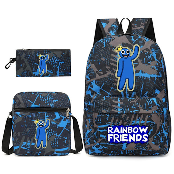 Rainbow Friends-ryggsäck för pojkar och flickor Blomsterkarta 5 - Perfet Backpack