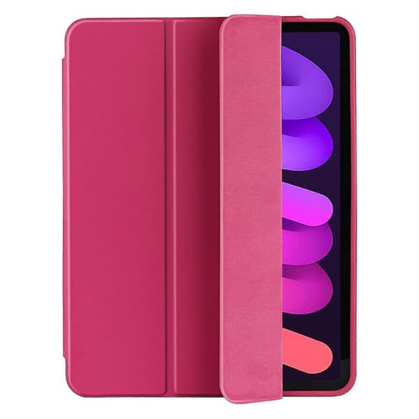 Läder Tablet Fodral Kompatibelt med iPad mini 6-Perfet Rose Red