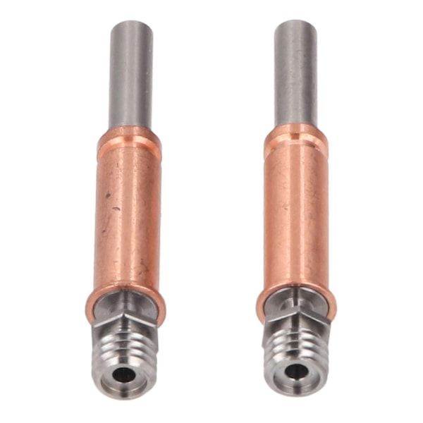 2 st Bimetall Heatbreak Ti Legering Kopparlegering Värmebeständig Stark Värmeisolering 3D-skrivare Heatbreak Kompatibel med Kobra 3-Perfet