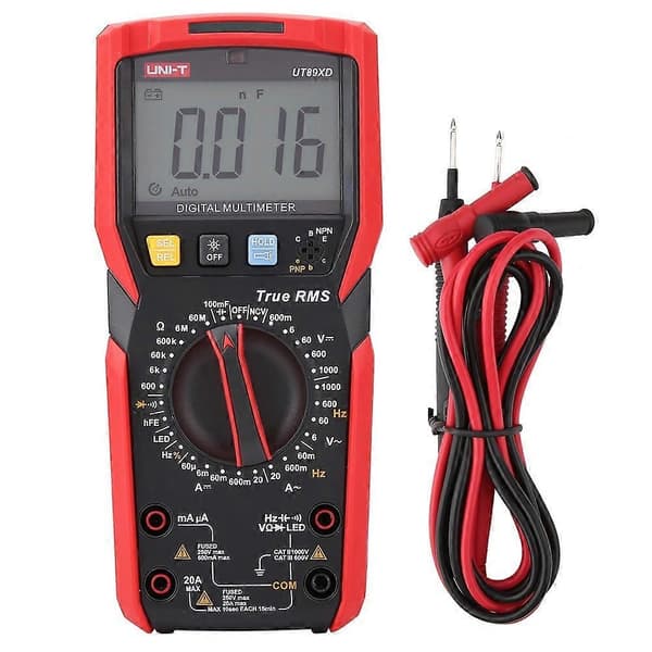 UNi T UT89XD NVC Mätning Digital Multimeter med Temperaturtestning-Perfekt