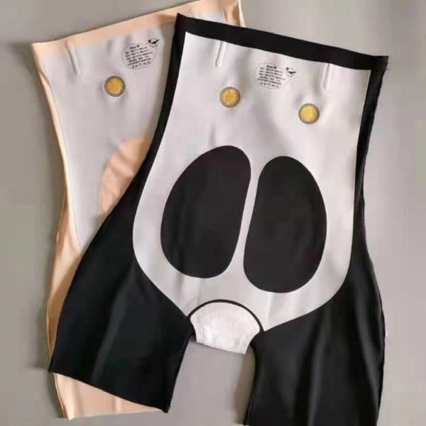Hög midja Body Shaper Sömlös magkontroll Shapewear Black- Perfet Black 3XL