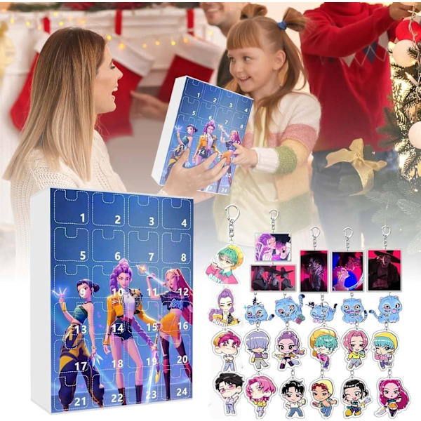 Kpop Devil Hunter Huntrix Julekalender Mareridt Nedtællingsboks 4 Size as picture