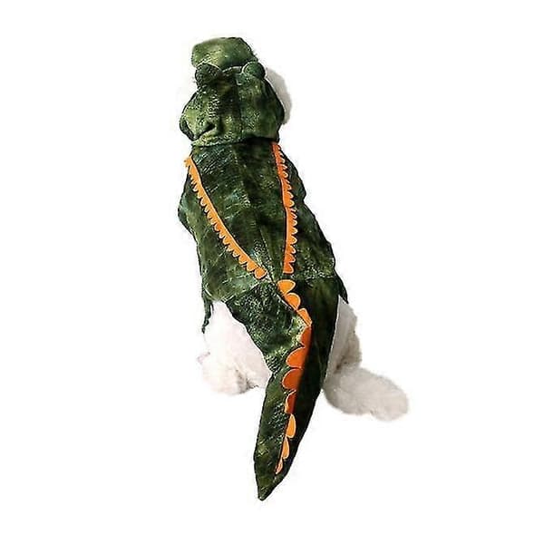 Krokodille Transformasjon Halloween Hundepakke - Juleglede Kjæledyrklær - Perfekt 3XL