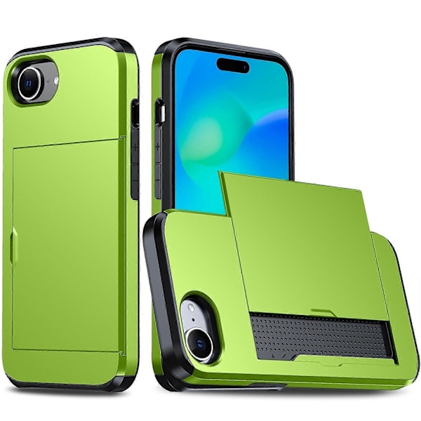 Stöttåligt Armor Skal Kompatibelt med iPhone SE 2024-Perfet Green