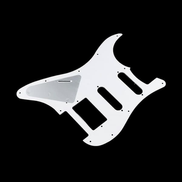 Flerfärgad 11-håls SSH Gitarrplektrumskydd Reptålig Platt Kompatibel med ST SQ Elgitarrer 3-lagers SSH Gitarrplektrumskydd Gitarrdelar-Perfekt white black and whit