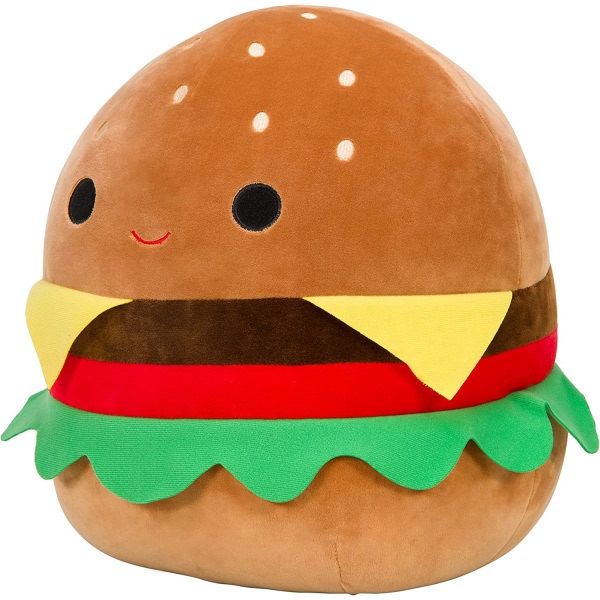 Suuri 16 tuuman Carl's Cheeseburger - Pehmeä ja pörröinen ruoalla täytetty pehmolelu - Loistava lahja lapsille - Täydellinen