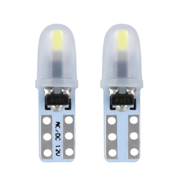 5 stk T5 Led bil interiør lys indikator instrumentbræt måler - Perfet Yellow