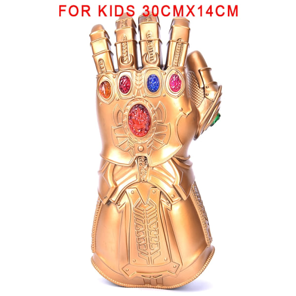 Avengers Thanos Infinity Gauntlet LED-käsineet Light Up Cosplay F Bronze - Perfet S-Kids