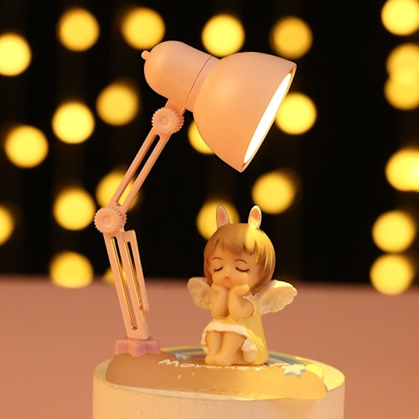 Liten blind box lampa kreativ tjej hjärta baby säng liten bordslampa- Perfet