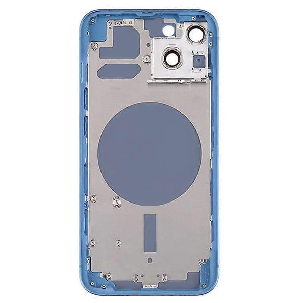 til iPhone 13 6.1 tommer Bag Batteri Hus Cover+Midterplade Ramme+Sideknapper Udskiftning - Perfekt Style C