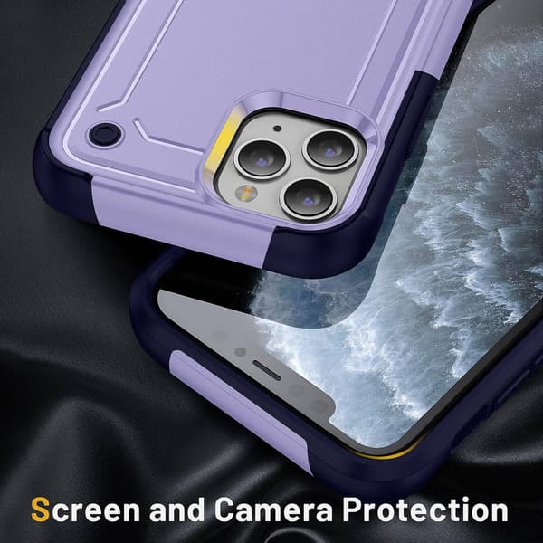 Støtsikkert telefondeksel kompatibelt med iPhone 11 Pro Max-Perfet Purple