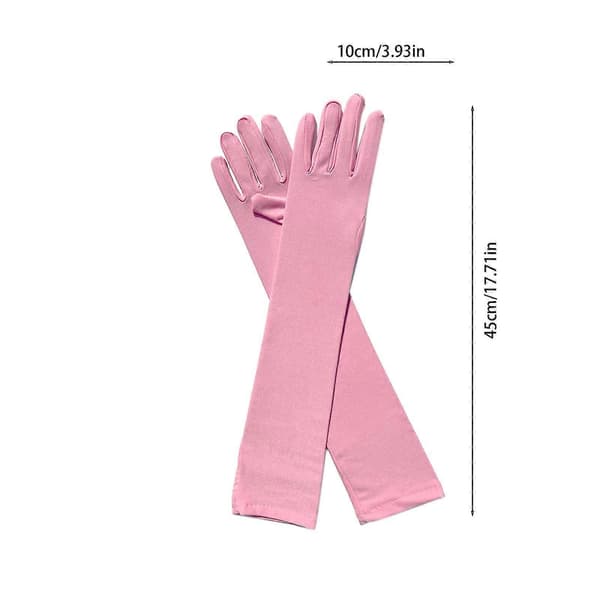 Långa Spandex Opera Handskar för Vuxna som Sträcker sig Över Armbågen - Perfekt PK