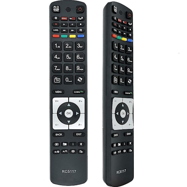 Erstatning Universal TV-fjernkontroll Erstatningsfjernkontroll for Hitachi TV-fjernkontroll RC5117