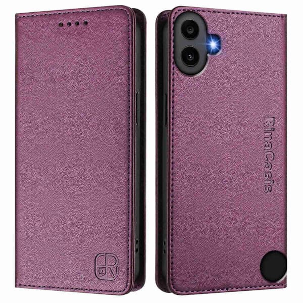 Magnetiskt Läderfodral Kompatibelt med Nothing CMF Phone 1-Perfet Violet Compatible with Nothing CMF Phone 1