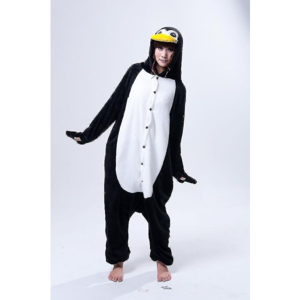 Halloween Unisex Onesie Kigurumi Fancy Dress Puku Hupparit Pyjama Sleep Wear-9-1 - Perfet Penguin S for 150-160cm