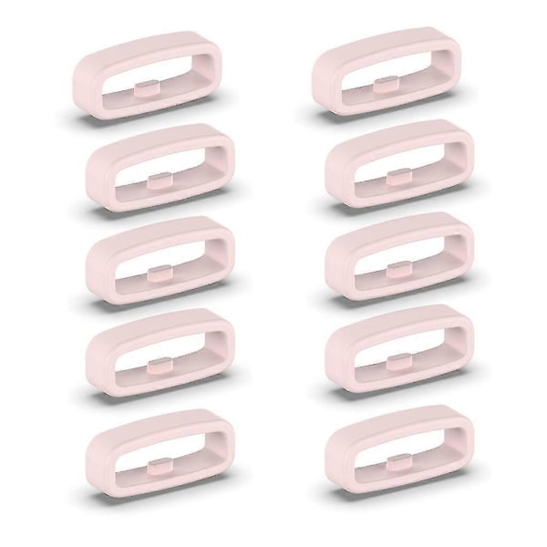 Urrem-båndsholder Silikon Fastgørelsesring Keeper 18mm/20mm/22mm Bæltesløjfer - Perfekt Pink 22MM