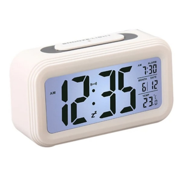 Väckarklocka, elektronisk digital morgonklocka med stor LCD - Perfet
