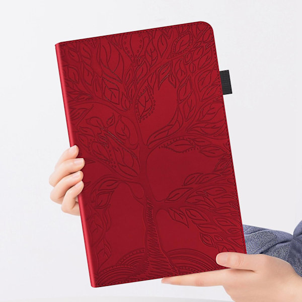 Life Tree Tablet Fodral Kompatibelt med iPad Pro 12.9 2022 / 2021 / 2020 - Perfekt Red