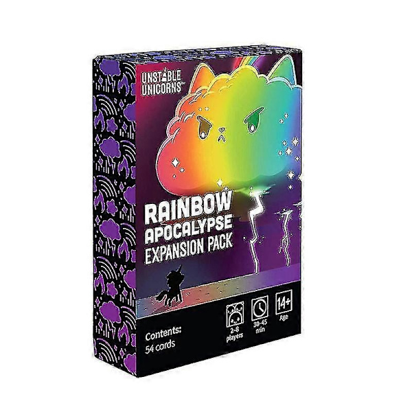 Unstable Unicorns Kortspel - Ett Strategiskt Kortspel och Partyspel för Vuxna & Tonåringar - Perfekt Rainbow extension