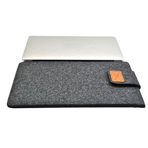 Taske til Macbook Air / Pro 13 Wool Filt Mørkegrå - Perfet