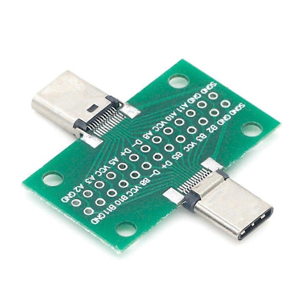 Uros-naaras Type C -testi PCB-levy, yleiskäyttöinen levy USB 3.1 -portilla 20,6 x 36,2 mm, testilevy P-Perfetillä