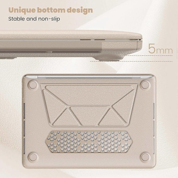 Kompatibel med MacBook Pro 13 tum (2022) (2020) (2018) M1 M2 A2289 A2251 A2159 A1989 A1706 A1708 Laptopfodral A-Perfet Gold