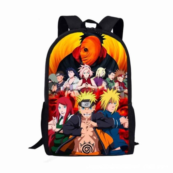 Naruto Ryggsekk artoon Skulderveske Anime Students Skoleveske - Perfet C