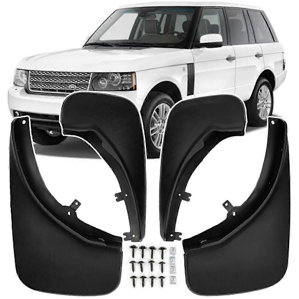 Yhteensopiva 2002-2012 RANGE ROVER L322/MK3 ETU TAKA LÄPÄT MUDGUARD SPLASH FENDER - Perfet